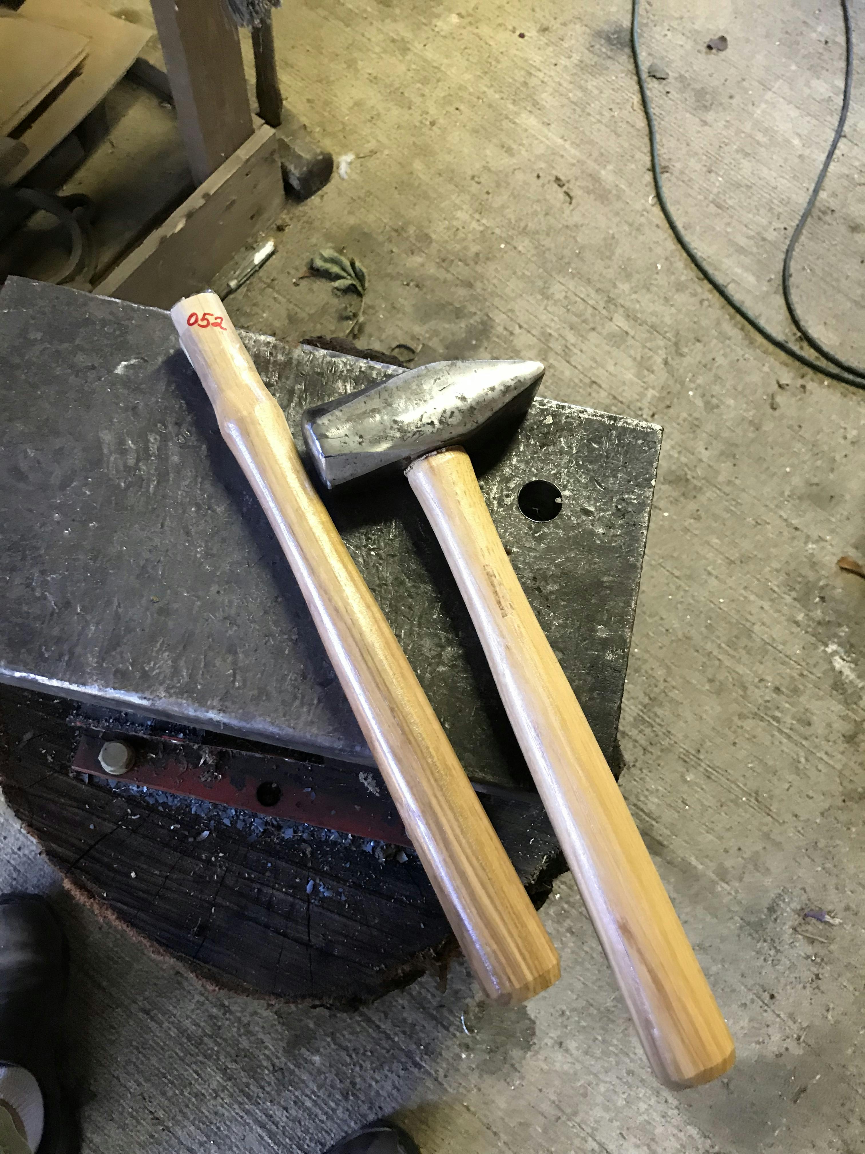 14" Blacksmith / Shop Hammer Handle American Hickory with wedges. Item